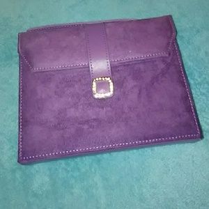 Purple makeup purse